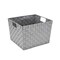 Simplify Storage Bin, Plastic, HGrey, 13 in H, 15 in W, 13 in L 26241-HGREY-SLVR - alternate 1